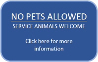 No Pets Allowed | Service Animals Welcome